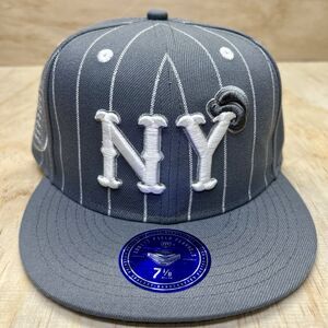 NEW New York Black Yankees Ebbets Field Flannels Gray Fitted Cap Hat 7 1/8